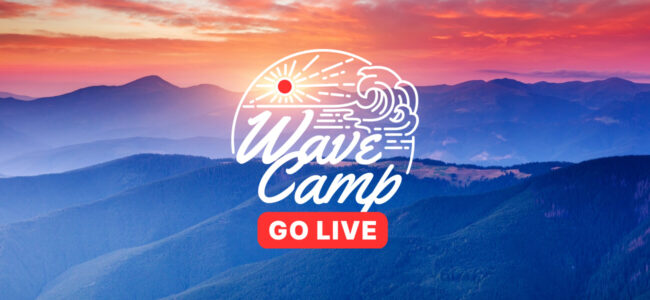 Wave camp overview with a description of each day of the challenge