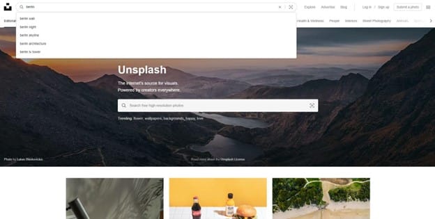 unsplash is a resource with copyright free images