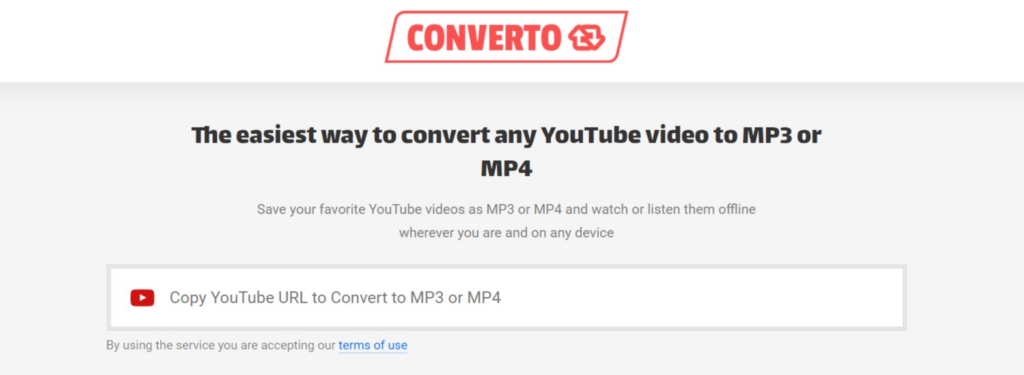 converter.io YouTube to MP4 convertor
