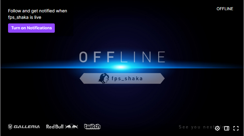 Fps_Shaka Twitch offline Banner screenshot