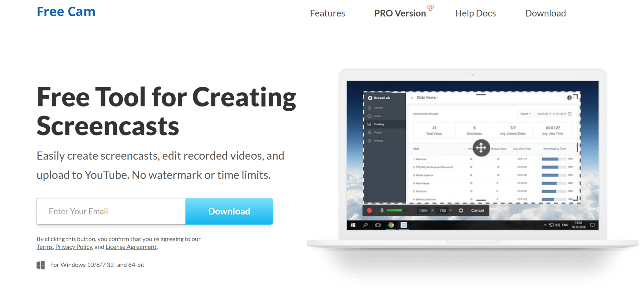 Free Cam - Best Screen Recording Software