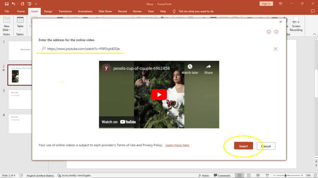 download embedded powerpoint presentation