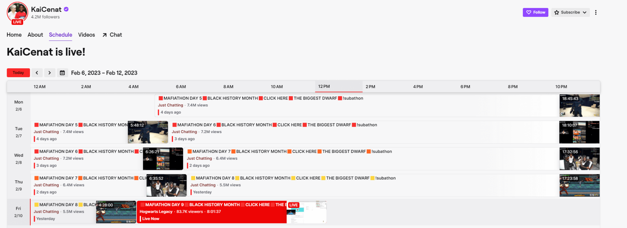 Create a schedule - How to get viewers on Twitch