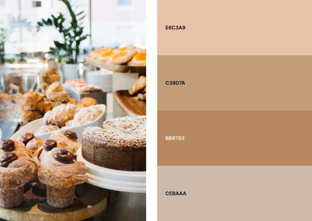 pastel colors - beige bakery