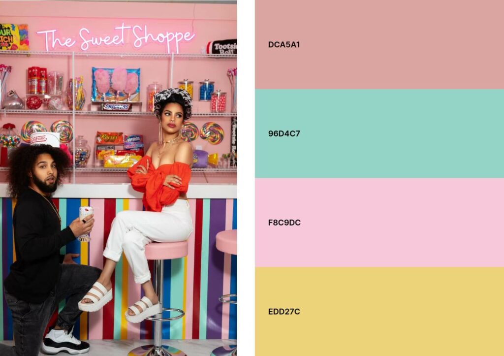 pastel colors - candy shop