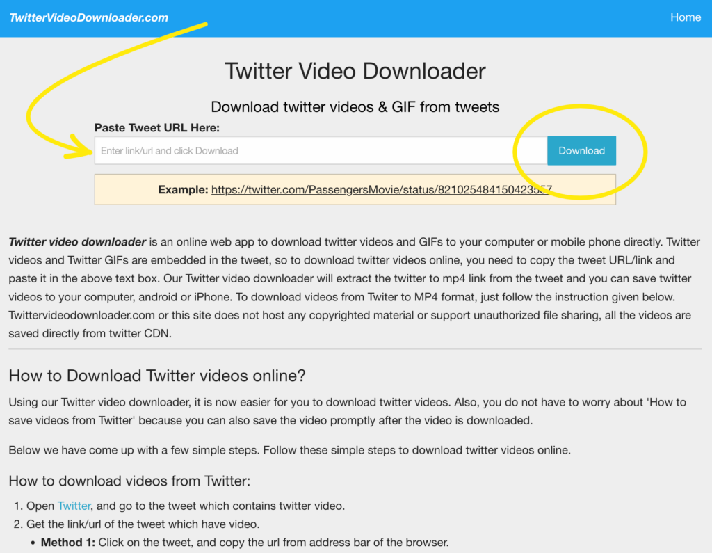 Twitter Video Downloader Online HD - Twitter Vid
