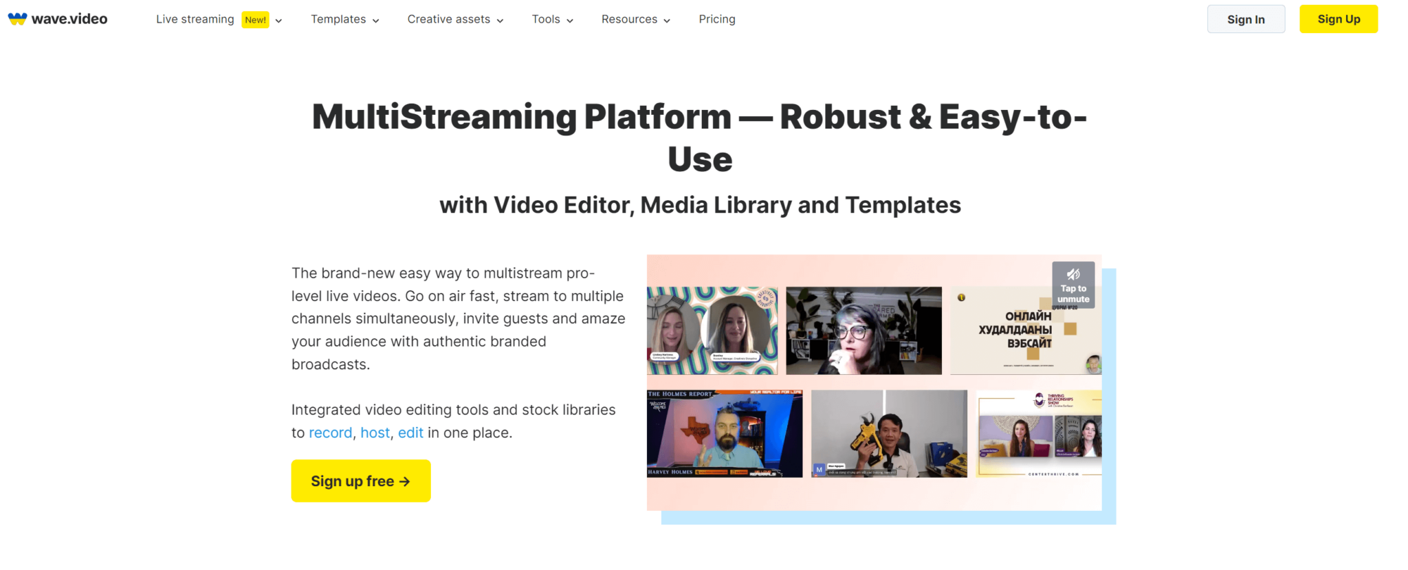 Wave.video - Best multistreaming platform